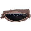 Сумка мужская коричневая GRANDE PELLE из гладкой кожи с клапаном (GP0334brown)